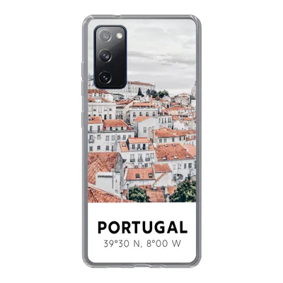 Produktbild von MuchoWow® Handyhülle Schutzhülle Hülle für Samsung Galaxy S20 FE Portugal - Europa - Rot - Silhouette Silikon Softcase Handy Hülle - Abdeckung