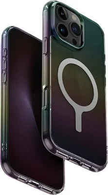 Zdjęcie produktu dla Etui UNIQ Iridescia MagClick do iPhone 16 Pro Max midnight