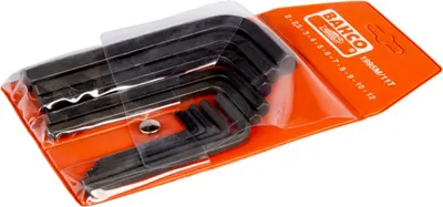 Produktbild von Bahco Sechskant-Winkelschraubendreher-Satz, metrisch, phosphatiert 2-12 mm - 11-tlg.