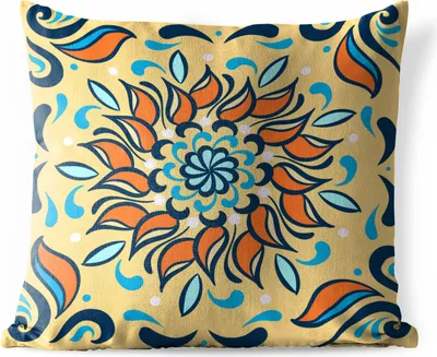Produktbild von MuchoWow® Outdoor Kissen - Sonnenblumen - Blätter - Quadratisch - 45x45 cm - Wetterfest - Lounge Kissen - Fotokissen - Dekoratives Kissen