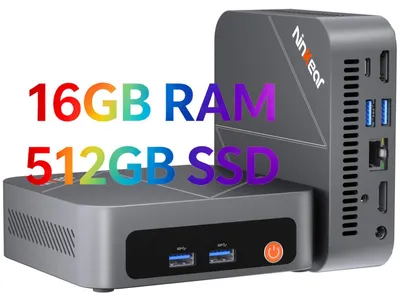 Produktbild von Mini PC W-11 AMD Ryzen 7430U(bis 4,3GHz),Mini Computer für Büro & Home Mini-PC