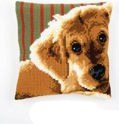 Produktbild von Vervaco PN-0158555 Kreuzstichkissen Hund