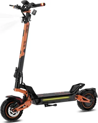 Image de RCB D7 Max Trottinette Électrique Adulte, 3600 W en crête (2*1800 W), Pente 48%, 52 V 27 Ah, Autonomie 100 km,NFC, Clignotants, APP