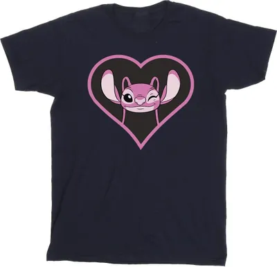 Produktbild von Lilo & Stitch - T-Shirt für Mädchen BI53738 (128) (Marineblau)