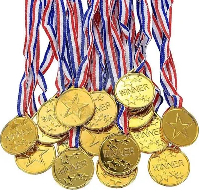 Produktbild von 30 Stück Goldene Kinder Medaillen für Sportfeast