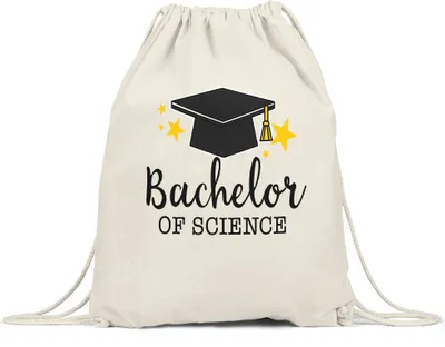 Produktbild von Bachelor of Science Turnbeutel Gymsack Abschluss Geschenk Studium Absolvent Bachelorabschluss Studium Uni
