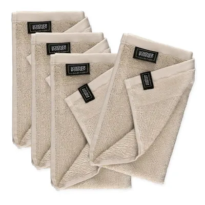 Image de Schöner Wohnen Set de 4 serviettes d'invité Sense Couleur beige Taille 30x50