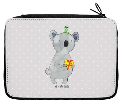 Produktbild von Mr. & Mrs. Panda Mäppchen Koala Geschenk - Grau Pastell - Geburtstag, Federmappe, Party, Schreibmappe, Federmäppchen, Bleistiftetui, Federtasche