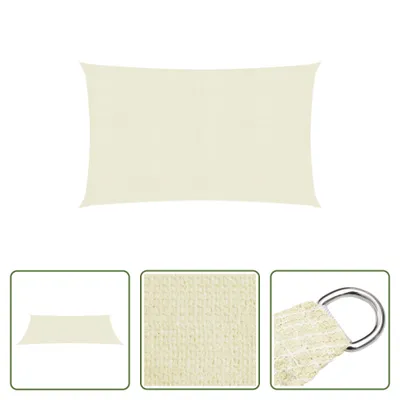 Produktbild von The Living Store Sonnensegel 160 g/m² Creme 2x5 m HDPE