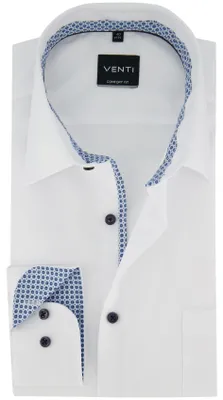 Immagine prodotto di Camicia da uomo VENTI da lavoro a maniche lunghe Kent Comfort-Fit, bianca, taglia 50