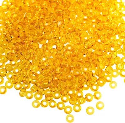 20g Rocailles Glasperlen 8/0 3mm, TSCHECHISCHE HERSTELLUNG, gold