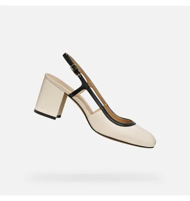 Produktbild von Geox Cremefarbene Damen-Pumps mit Absatz, Virnilisa 65 40