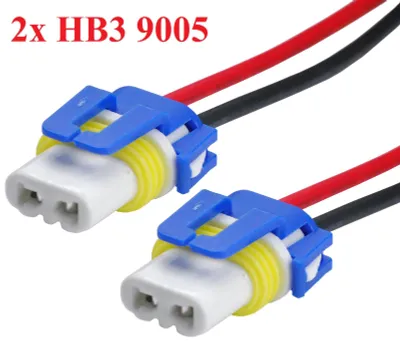 Produktbild von 2x HB3 Keramik Fassung + Kabel