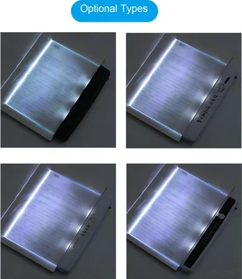 Productafbeelding van LED-leeslamp, nachtlamp-printplaat, 3 x AA-batterijen, geschikt voor gebruik, ideaal voor studenten en kantorkrachten, draagbaar