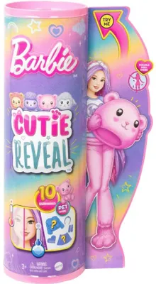 Zdjęcie produktu dla Barbie Cutie Reveal HKR04, Lalka modowa, Damski, 3 lat(a), Dziewczyna, 303 mm, 350 g