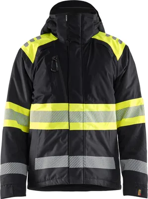 Produktbild von Blakläder High Vis Winterjacke 4480, Farbe:Schwarz/High Vis Gelb, Größe:4XL
