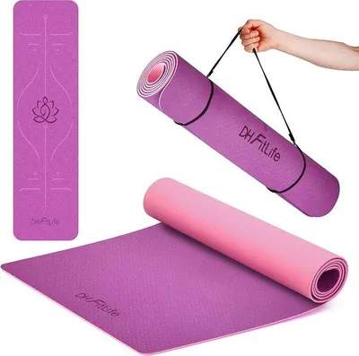 Immagine prodotto di Tappetino da yoga in gomma, lungo 180 cm, per fitness, allenamento e yoga