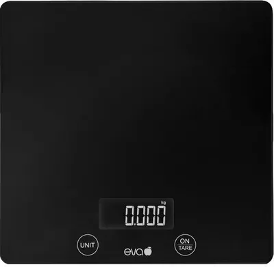 Produktbild von Küchenwaage digital Glas schwarz 033372