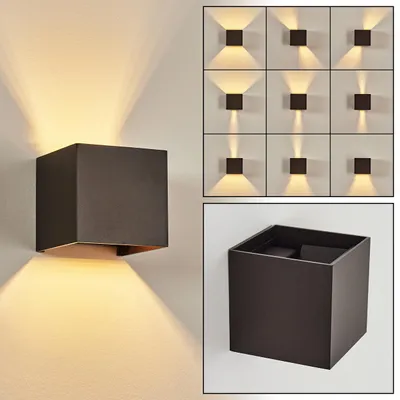 Produktbild von Vaccina »Vaccina« moderne Wandlampe aus Metall in Braun