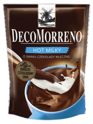 Zdjęcie produktu dla Decomorreno Hot Milky Napój Instant O Smaku Czekolady Mlecznej 150 G