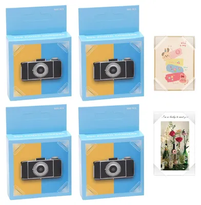 Productafbeelding van 2000 stuks fotohoeken, zelfklevend, transparant