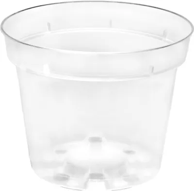 Produktbild von Stilvolle Blumentöpfe rund: Grüne Schönheit für Zuhause GD-0024 (1 Stück - Transparent, 13cm H=10,4cm)