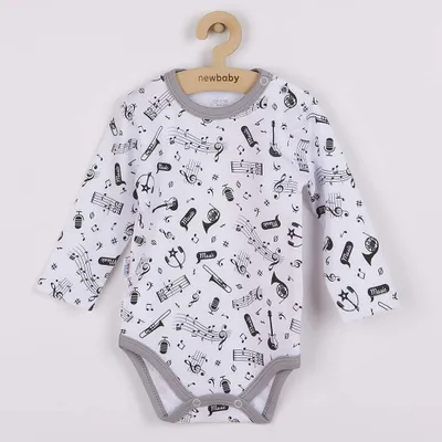 Produktbild von Baby Langarm-Body New Baby Music, Gr. 80 (9-12m)