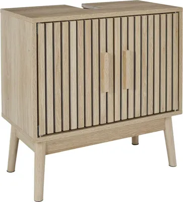 Immagine prodotto di HowHomely | Mobiletto - 70 x 60 cm - doghe - rovere artigianale