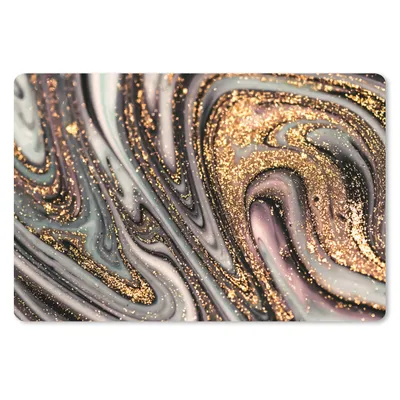 Produktbild von MuchoWow® Mauspad Mousepad Marmoroptik - Gold - Glitter - Luxus - Marmor - Weiß 27x18 cm - Mousepads - Maus Mat - Pad - Mausunterlage - Büroartikel - Desk Matten