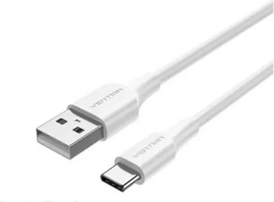 Produktbild von Vention CTHWH, 2 m, USB A, USB C, USB 2.0, 0,48 Gbit/s, Weiß