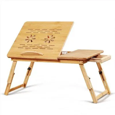 Produktbild von Famanu Laptop Tisch - Faltbar für Bett & Sofa - Tragbares Schreibtisch-Design