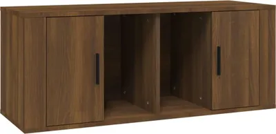 Produktbild von vidaXL TV-Schrank Braun Eichen-Optik 100x35x40 cm Holzwerkstoff