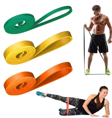 Imagen del producto de Omgoods - Juego de 3 bandas de resistencia elásticas para fitness