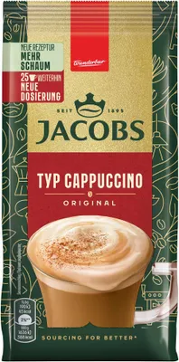 Produktbild von Jacobs Typ Cappuccino Original 3er Pack (3x290g Packung) + usy Block