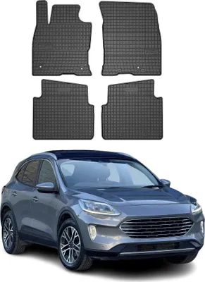 Image de Tapis de Sol pour Ford Kuga 2019-2025 Caoutchouc Noir