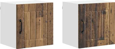 Productafbeelding van vidaXL Wandkast LUCCA, 2 stuks, gerecycled hout, houtvezel