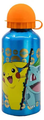 Kinder-Trinkflasche Alu 400 ml, Pikachu, BPA-frei