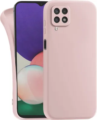 Produktbild von Hülle für Samsung Galaxy A12 5G - Handyhülle mit Kameraschutz Cover aus Silikon in Rosa