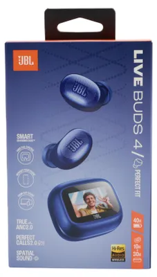 Produktbild von JBL Live Buds 4 Wireless In-Ear Headset – Bluetooth, Blau