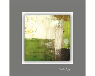 Produktbild von Metallbild Green Fields III 50x50 cm