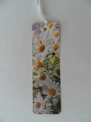 Produktbild von Lesezeichen Margeriten, 14 x 4 cm, Buchzeichen Bookmark Bücher Buch Blumen