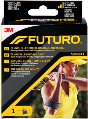 Image de FUTUROâ¢ Ellenbogenbandage Tennis, Sport 45975DABI schwarz 17,8-35,6 cm, 1 St. (45975DABI)