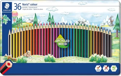 Image de 3 crayons de couleur Noris 185 M36, couleur 36ST, 100 % PEFC