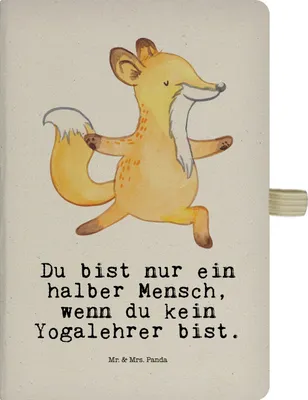 Produktbild von Mr. & Mrs. Panda din a5 notizbuch Yogalehrer Herz - Transparent - Geschenk, Journal, Reisetagebuch, Tagebuch, Kladde