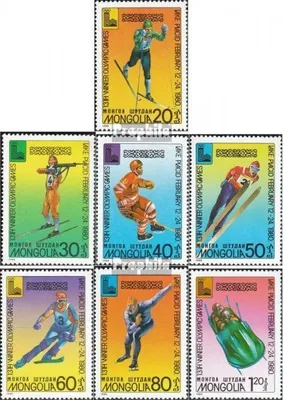 Produktbild von Briefmarken Mongolei 1980 Mi 1271-1277 (kompl.Ausg.) postfrisch Olympische Winterspiele, Lake Placid 1980