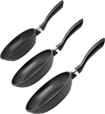 Image de Set de 3 poêles 20 cm 24 cm et 28 cm sans  Elo Alucast