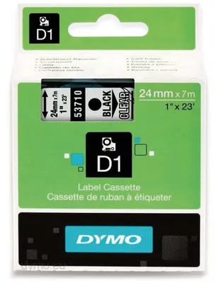 Obrázek produktu pro S0720920 Dymo D1 24Mm Schwarz-Klar