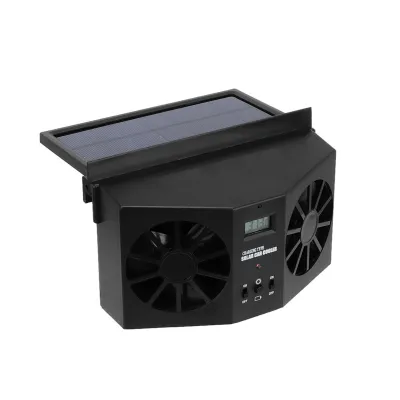 Obrázek produktu pro Přenosný mini solární ventilátor do auta, ventilátor do ventilace, chladicí ventilátor, černý
