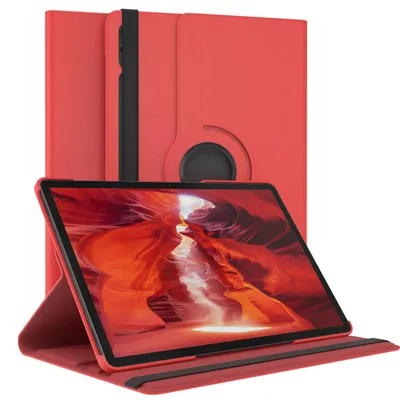 Produktbild von EAZY CASE - Tablet Hülle für Samsung Galaxy Tab S9 Plus Schutzhülle, Tablet Case 360° drehbar in Rot