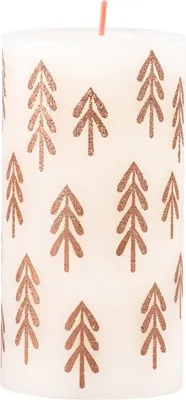 Produktbild von Bolsius bedruckte Kerze 130 68 Soft Pearl